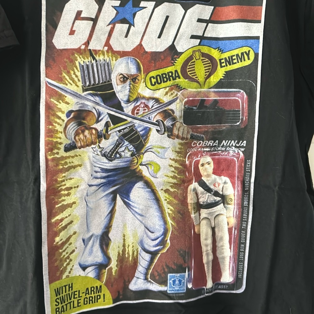 GI Joe Men’s Short Sleeve T-Shirt Black - Size Large
